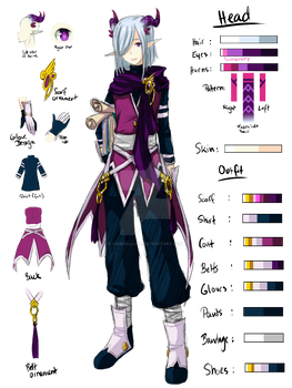 Elsword OC - Dantalion Finsterheim, NPC [RefSheet]