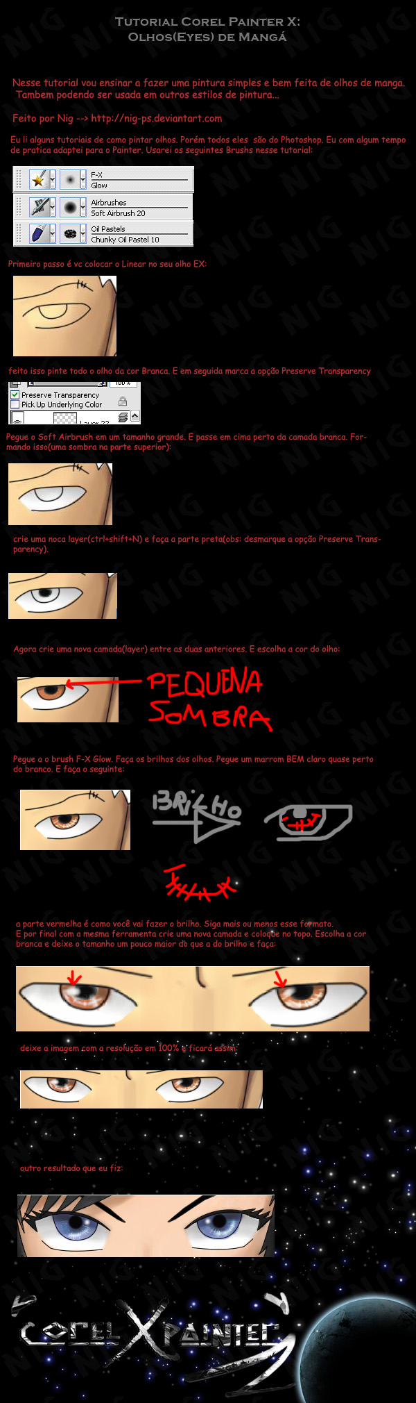 Tutorial Corel Painter - Olhos