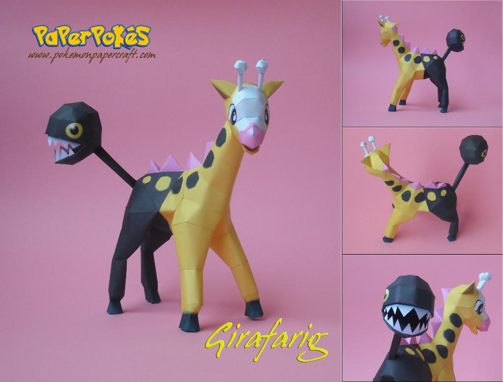 Girafarig Papercraft