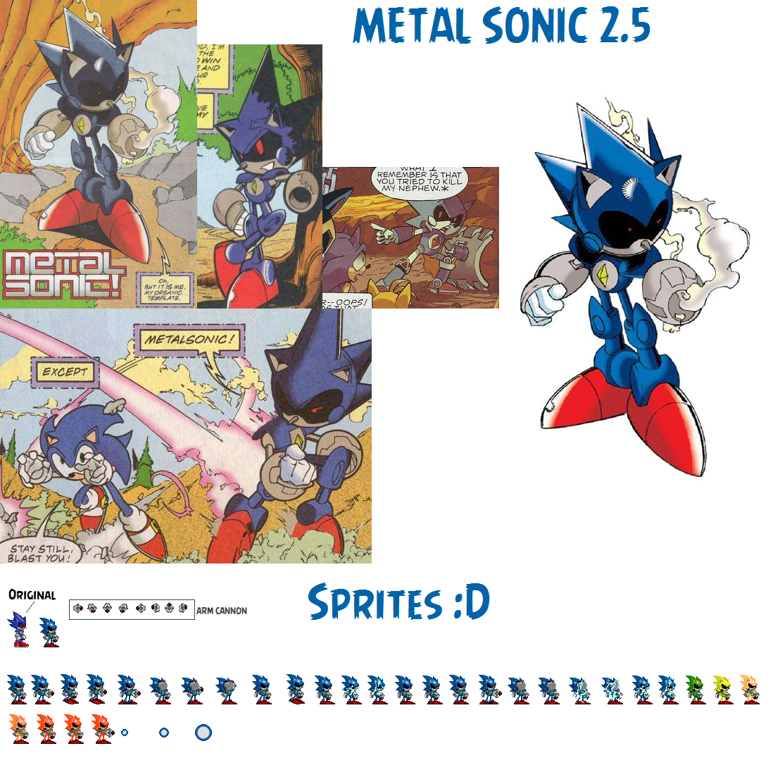 Metal Sonic Sprite Sheet by nicogamer337 on DeviantArt