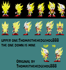 Super Sonic Game Gear Sprites by ThomasTheHedgehog888 on DeviantArt
