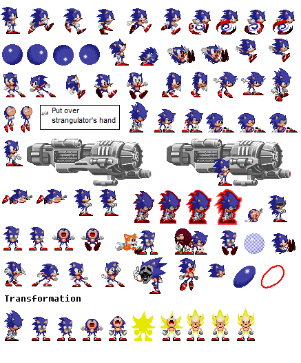 updated classic sonic sprites - sonic: not so friendly worlds by meozdox