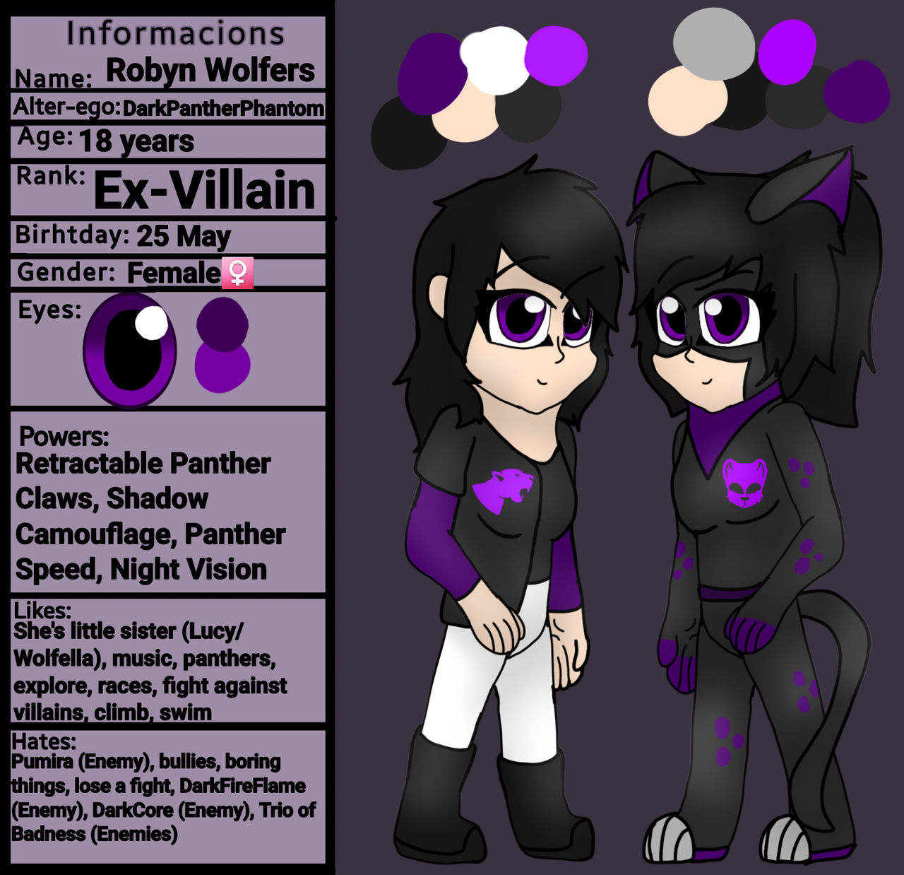 PjMasks oc: Robyn/DarkPantherPhantom by RivaDiamond on DeviantArt