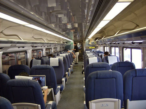 Inside a Surfliner