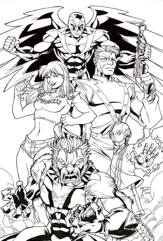 Mutants and Masterminds heroes