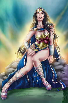 Wonder Woman in Royal Garb