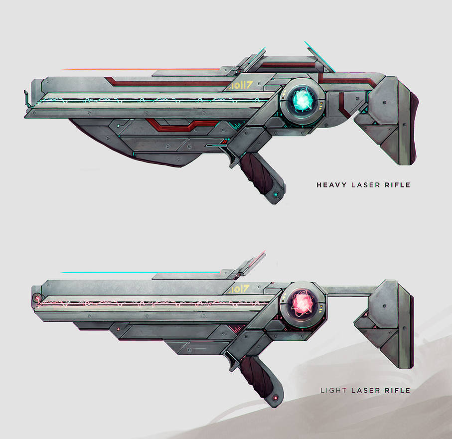 Tech Rifles Deviantart Laser Rifles by slipled on DeviantArt