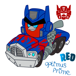 angry birds transformes Red As Optimus Prime