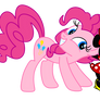 Pinkie pie and Minnie Mouse