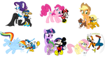 MLP the 6 mane and the 6 sensational (Disney) by fanvideogames