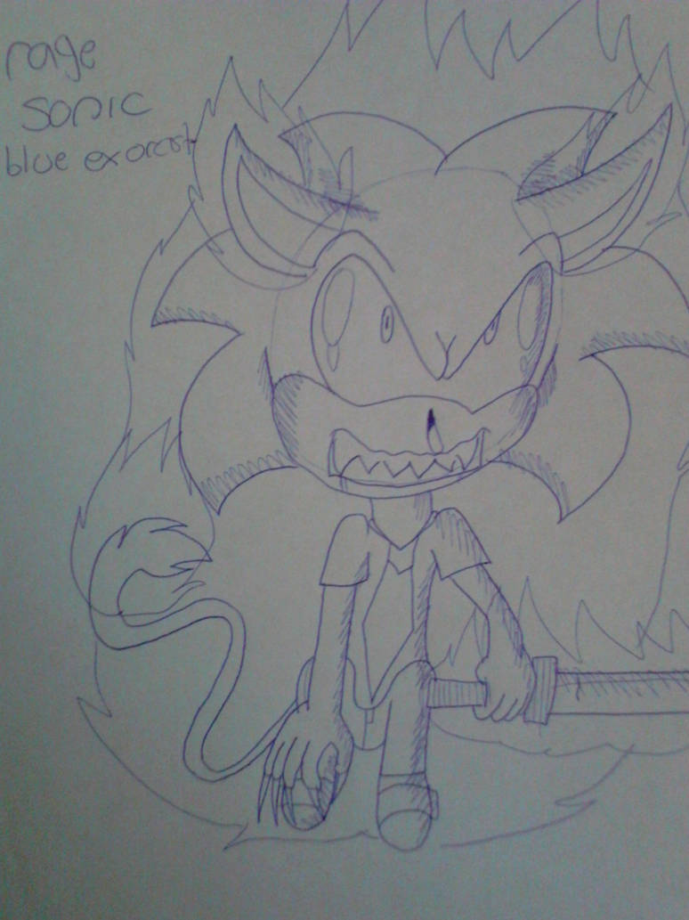 rage sonic -blue exorcist by amychibiwover on DeviantArt