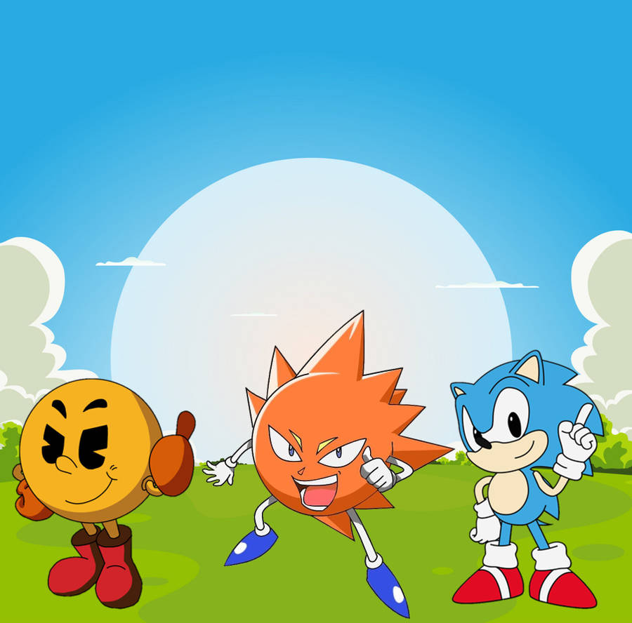 Team Pac Man Don Patch, Pac-Man and Sonic by MJWatt1998 on DeviantArt