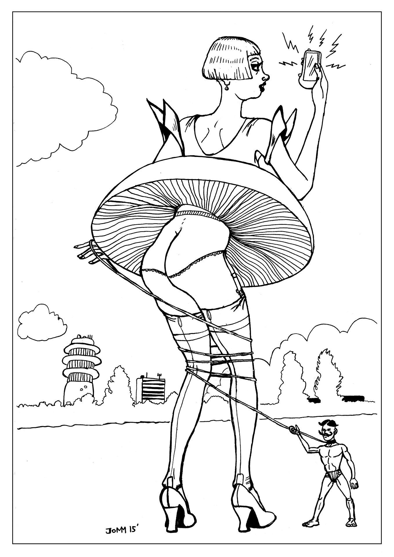 Mushroom Skirt Lady