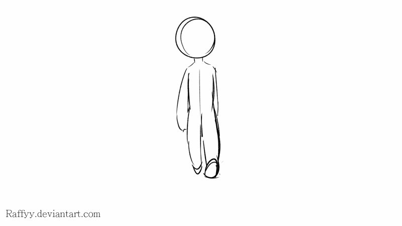 Walking Forward (animation study) by Raffyy on DeviantArt