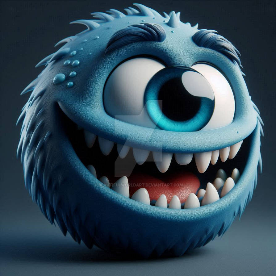 Blue Spring Monster Blue Monster by BeautifulWorldArt on DeviantArt