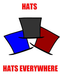 HATS. HATS EVERYWHERE.