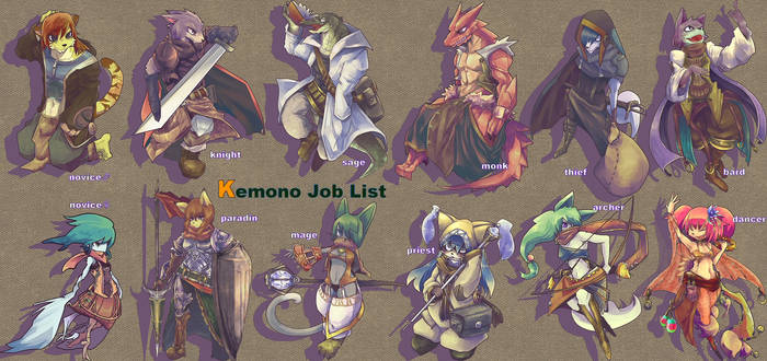 Kemono job list 1