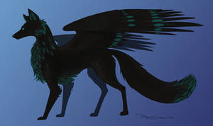 Winged wolf