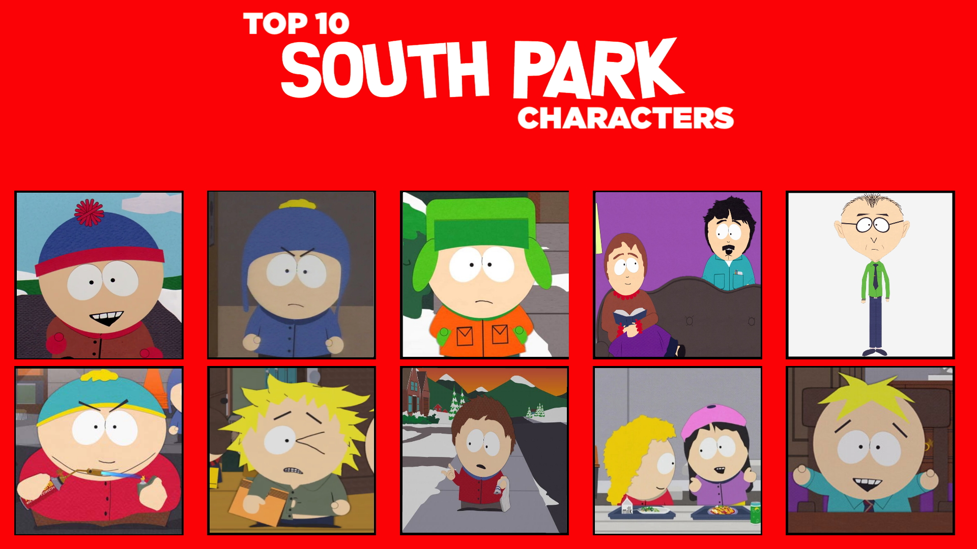 South Park, Characters & Description