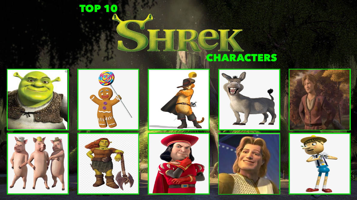 My Top 10 Favorite Shrek Characters by StanMarshFan20 on DeviantArt