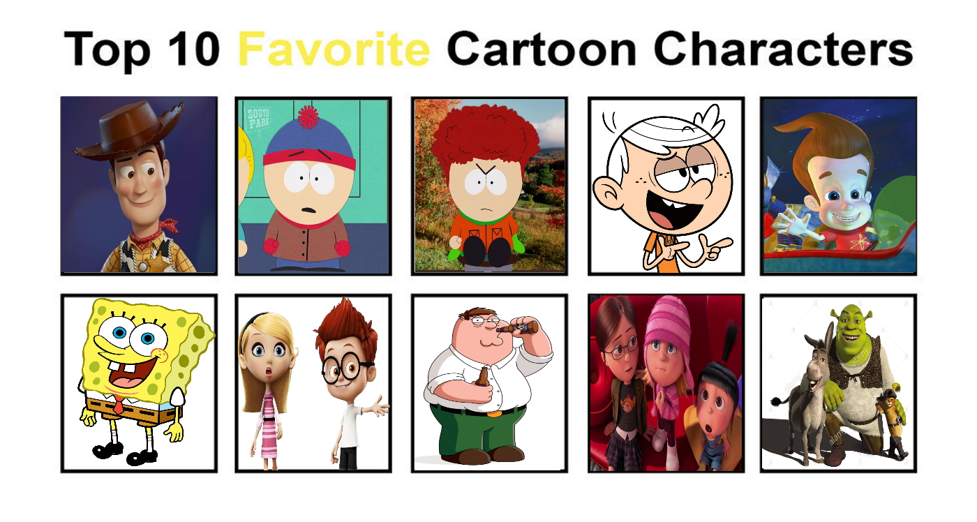 My Top Ten Favorite Cartoon Characters by StanMarshFan20 on DeviantArt