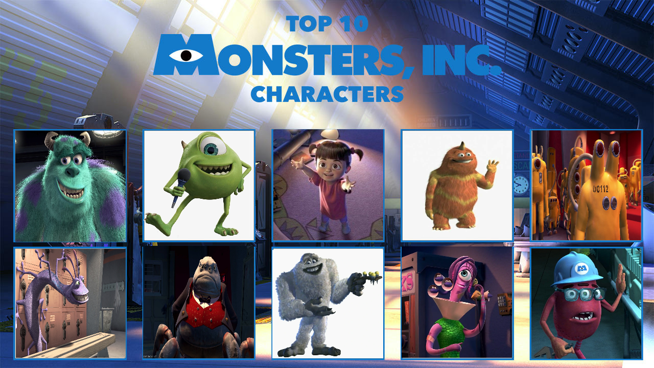 My Top 10 Favorite Monsters Inc Characters by aaronhardy523 on DeviantArt