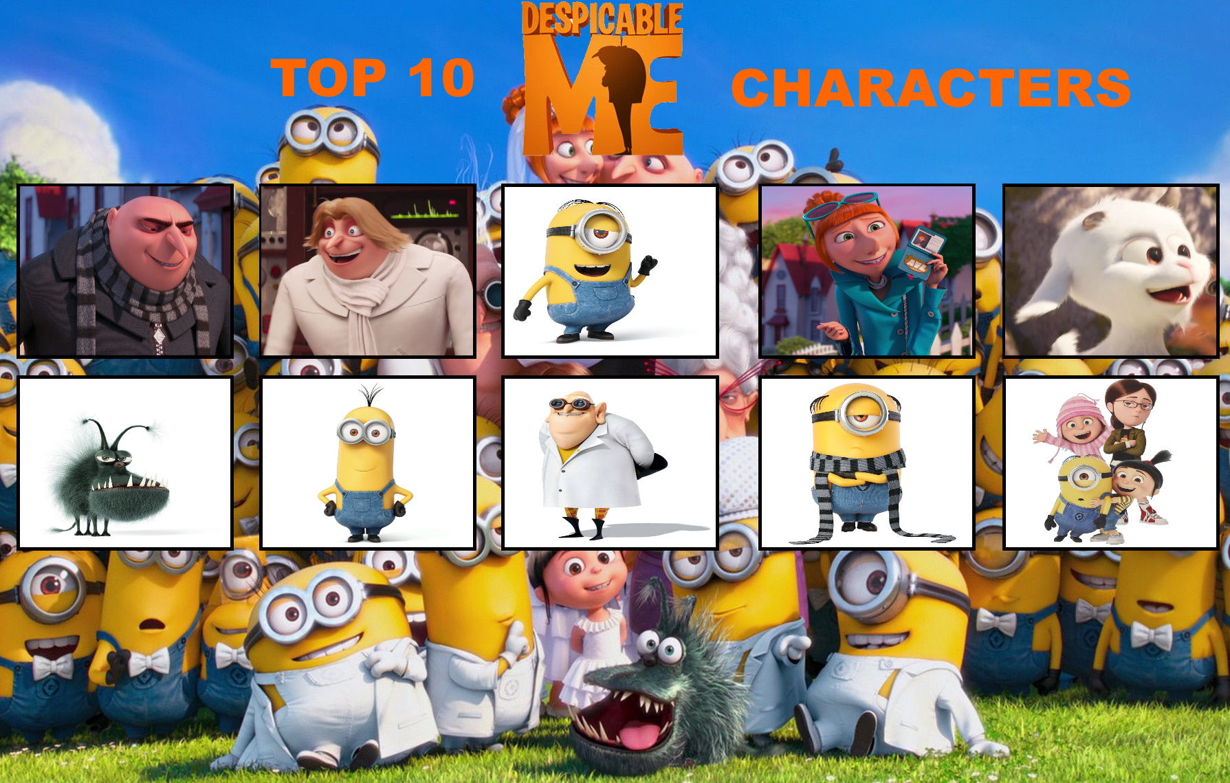 My Top 10 Despicable Me Characters by StanMarshFan20 on DeviantArt