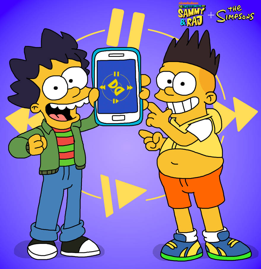 Sammy and Raj Simpsons Style by StanMarshFan20 on DeviantArt