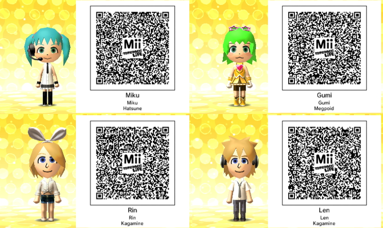 Vocaloid Qr Codes Tomodachi Life