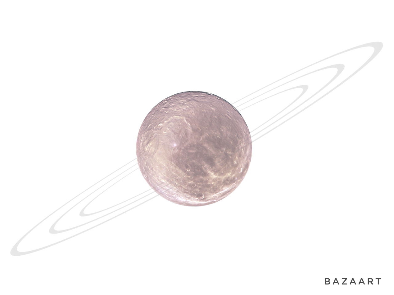 Rhea with rings by whothflukeisUranus on DeviantArt