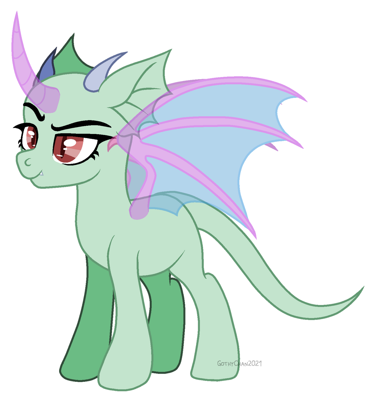 Dragon Pony Base by GothyChan on DeviantArt