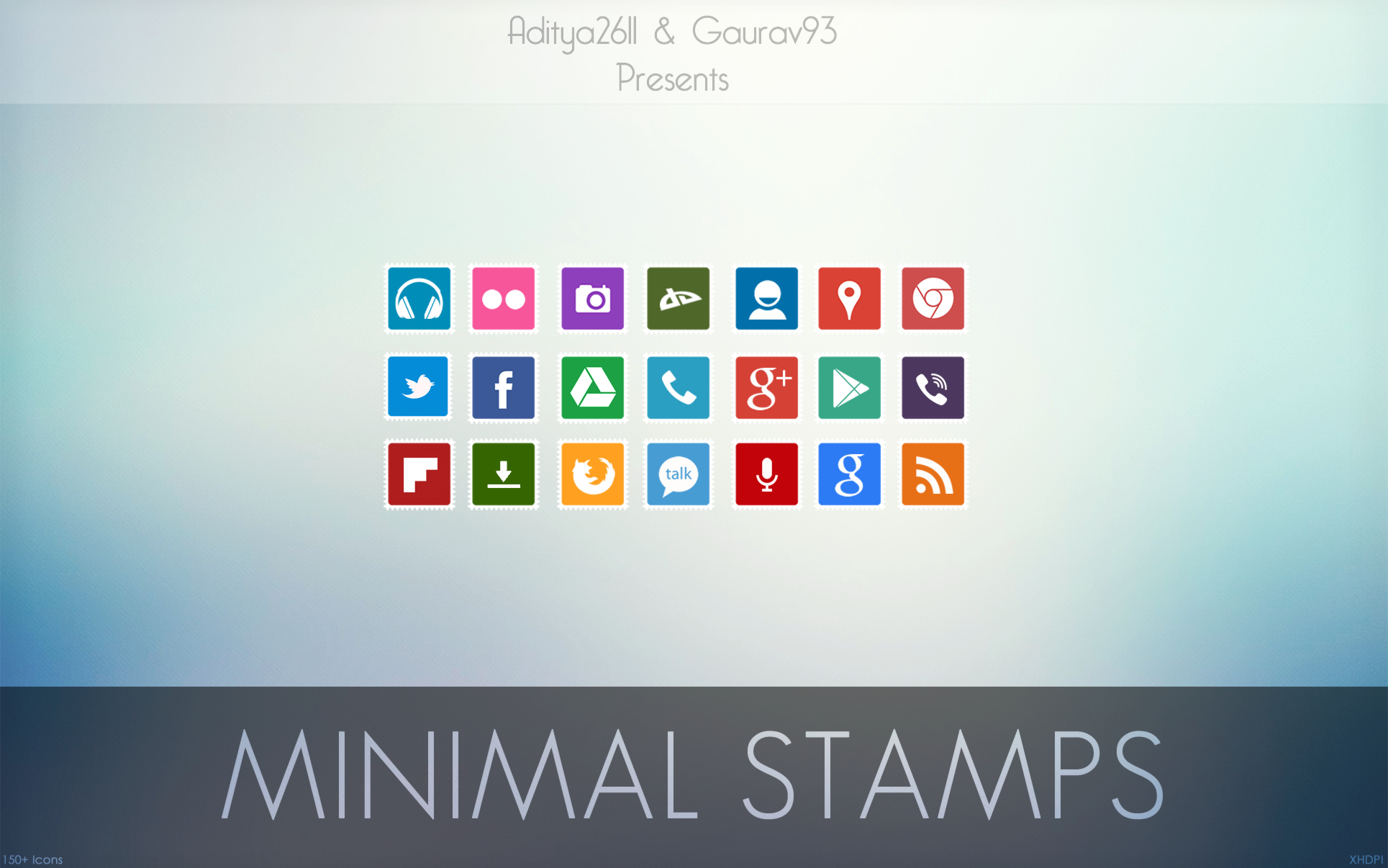 Minimal Stamps Icon Pack