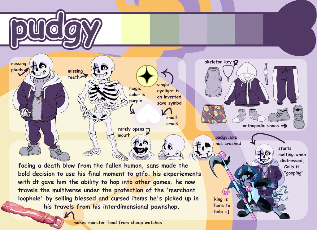 Pudgy Character Sheet by FloweytheInnocent on DeviantArt