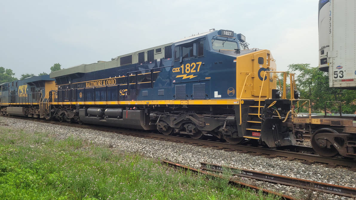 Csxt 2026unit CSXT1827 Baltimore and Ohio Heritage unit by JosephCavagnaroYT on ...