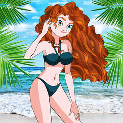 Merida (Brave) in a bikini 2