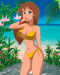 Jane Porter (Tarzan) in a bikini