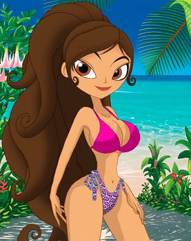 Maria Posada (The Book Of Life) in a bikini