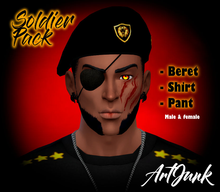 Soldier Pack Sims4 CC by TajjarArt on DeviantArt