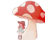 Under a mushroom by ItsCatilda