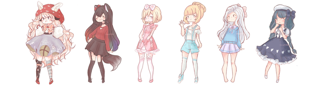 Chibi request batch by ItsCatilda Chibi request batch by ItsCatilda