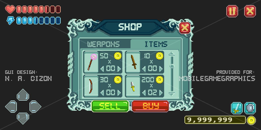 Shop Sample GUI Preview by Resa11 on DeviantArt