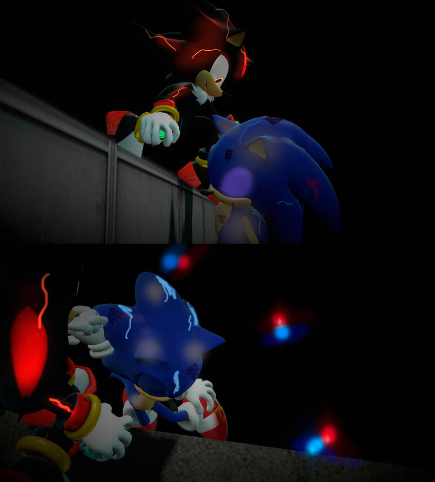 SONIC 3 HYPE — canineprototype: SHADOW VS SONIC I drew up a