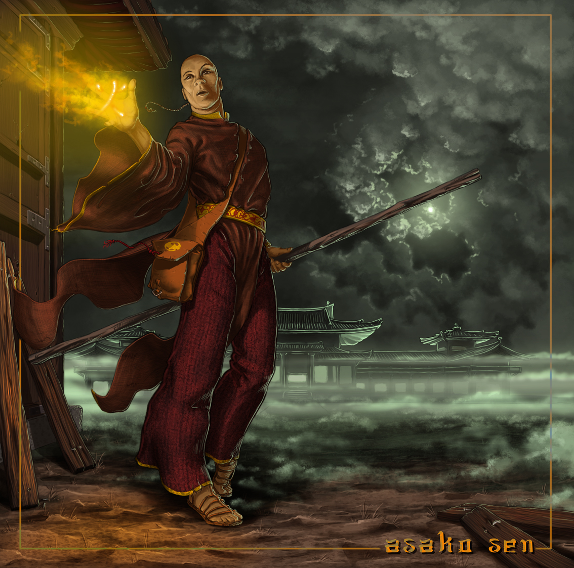 L5r - Asako Sen - Monk