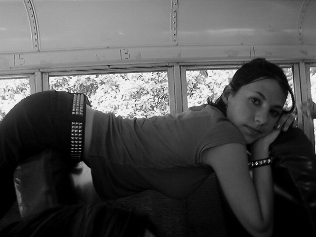 on the bus