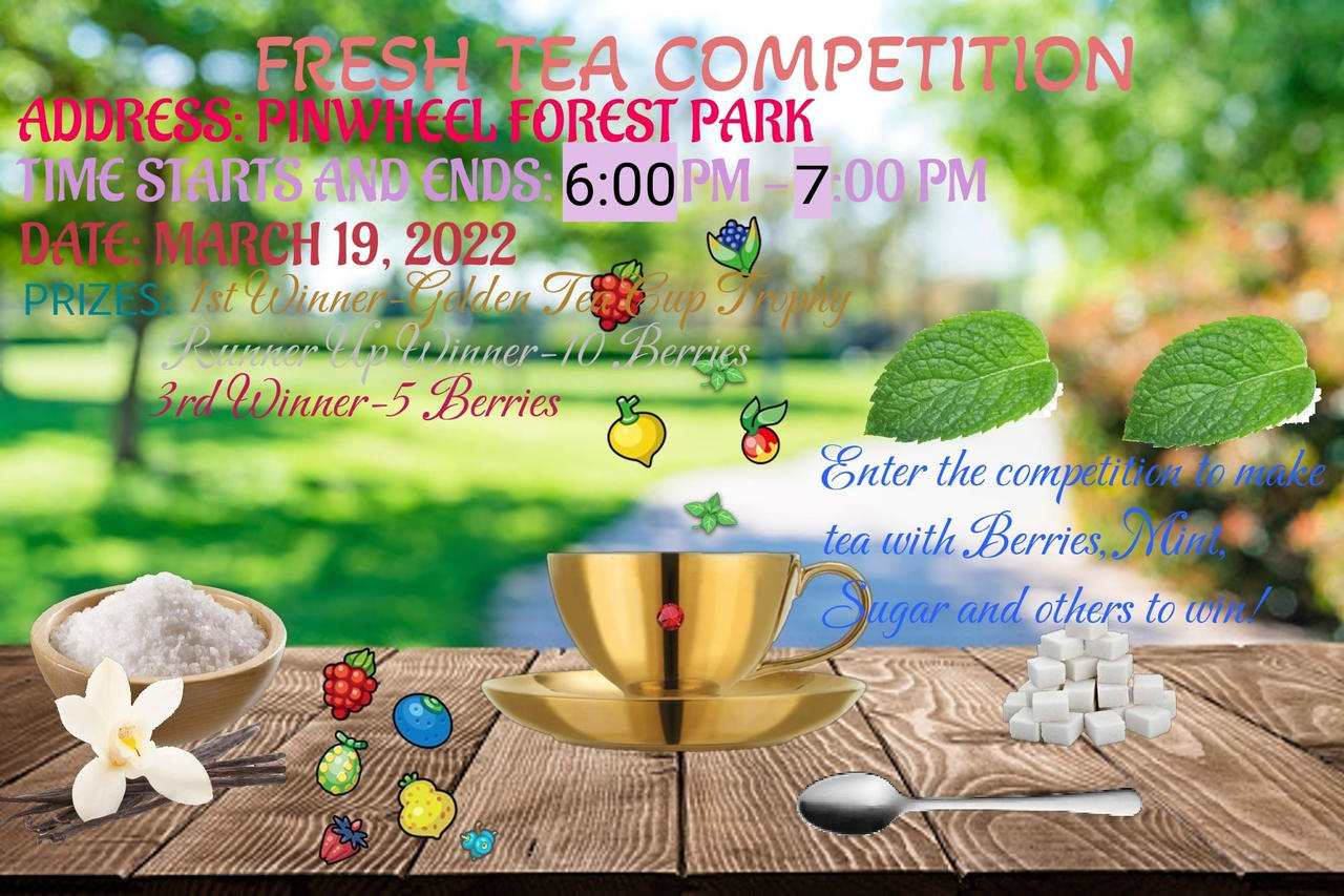 Compete Tea Fresh Tea Competition by PokemonToonPatrolFan on DeviantArt