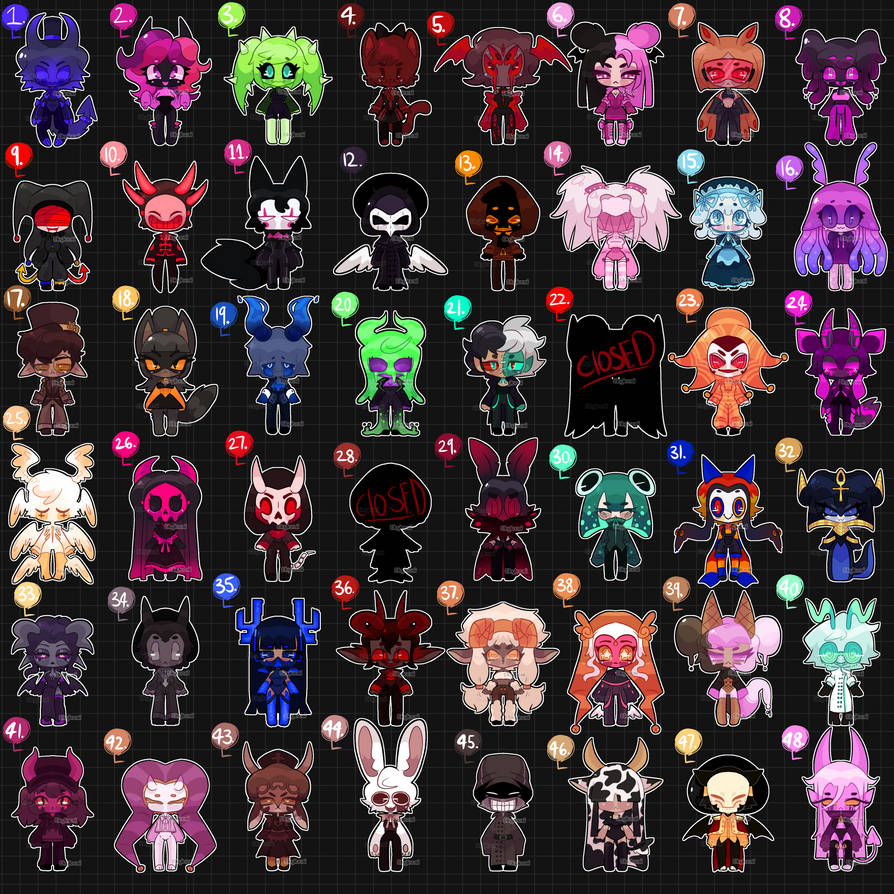 (OPEN) BIG CHIBI ADOPT BATCH by Skyloomi on DeviantArt