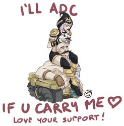 LOVE your SUPPORT! Braum/Ashe (/Poro)