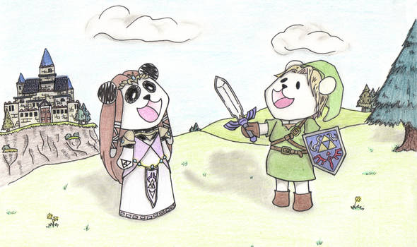 PolarBear Link and Panda Zelda