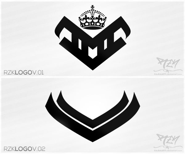 v.01 and v.02 Logos # Rzk ArtWorks by EduRzkARTz on DeviantArt