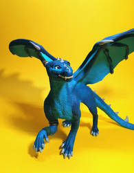 Blue dragon custom figurine 